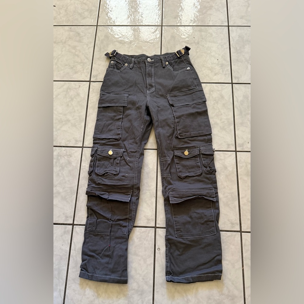 Charlotte Russe Dark Gray Cargo Pants